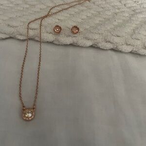 Gorgeous Coach  sparkly necklace and earring set